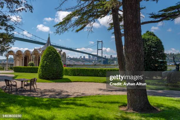 the beylerbeyi palace in uskudar district of istanbul - istanbul view stock pictures, royalty-free photos & images