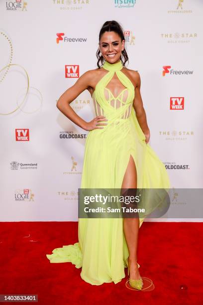 Emily Weir attends the 62nd TV Week Logie Awards at the Gold Coast Convention and Exhibition Centre on June 19, 2022 in Gold Coast, Australia.