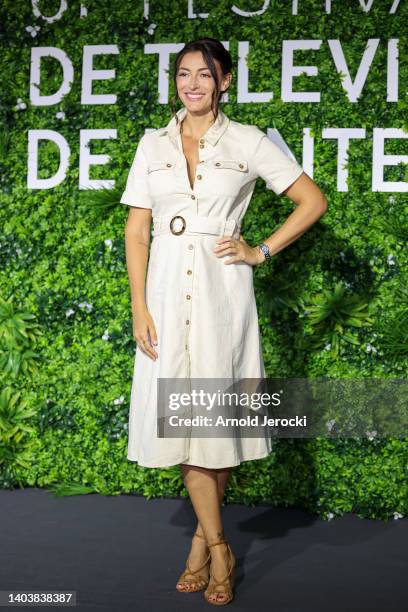 Rachel Legrain-Trapani attends The "Pekin Express" Photocall as part of the 61st Monte Carlo TV Festival At The Grimaldi Forum on June 19, 2022 in...