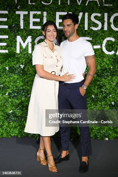 Rachel Legrain-Trapani and Valentin Leonard attend The "Pekin Express" Photocall as part of the 61st Monte Carlo TV Festival At The Grimaldi Forum on...