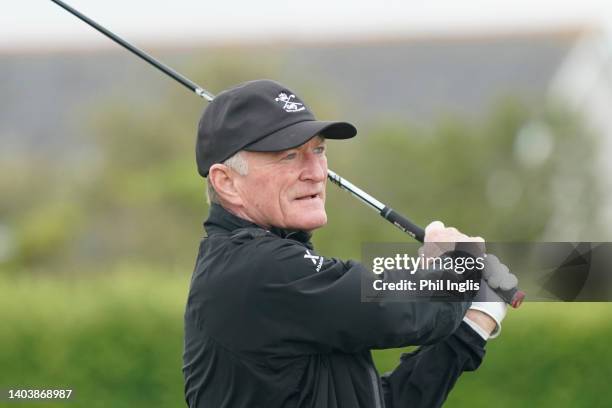 Chris Williams of South Africa in action during Day Three of the Farmfoods European Legends Links Championship hosted by Ian Woosnam at Trevose Golf...