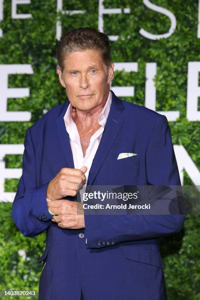 David Hasselhoff attends "Z Network Photocall as part of the 61st Monte Carlo TV Festival At The Grimaldi Forum on June 19, 2022 in Monaco, Monaco.