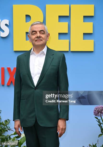 Rowan Atkinson attends the UK Premiere of "Man Vs Bee" at Everyman Borough Yards on June 19, 2022 in London, England.