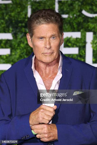 David Hasselhoff attends the "Ze Network" photocall as part of the 61st Monte Carlo TV Festival At The Grimaldi Forum on June 19, 2022 in Monaco,...