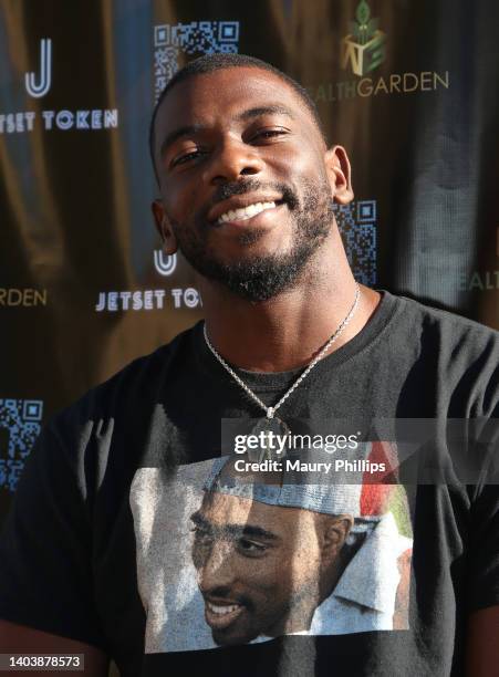 Devin Funchess attends the 2nd Annual Wealth Garden Juneteenth Celebration on June 18, 2022 in Los Angeles, California.