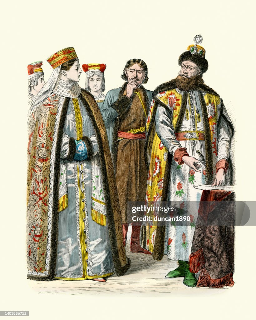 Marc Robe Russian Russian Traditional Costumes 16th And 17th Century Boyars Men And Women ...
