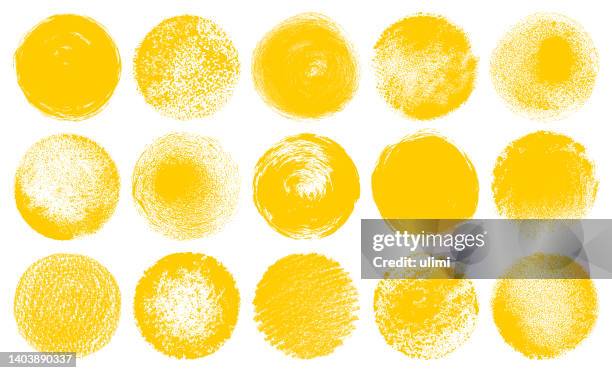 grunge circles - brush circle stock illustrations