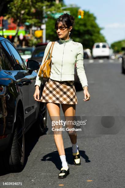 Bella Hadid is seen in Brooklyn on June 19, 2022 in New York City.
