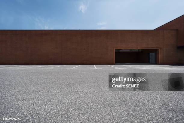 empty parking lot - car park barrier stock pictures, royalty-free photos & images