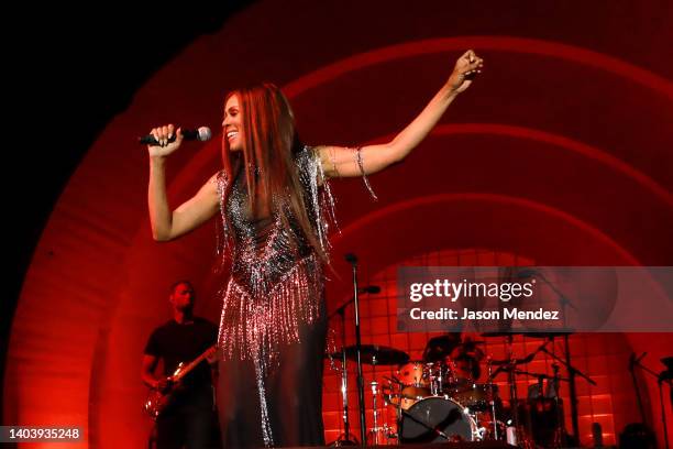 Deborah Cox performs at 2022 BRIC Celebrate Brooklyn! during the Juneteenth UnityFest 2022 at Lena Horne Bandshell at Prospect Park on June 19, 2022...