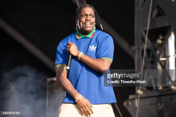 Lil Yachty performs on stage at the 2022 Summer Smash festival at Douglass Park on June 19, 2022 in Chicago, Illinois.