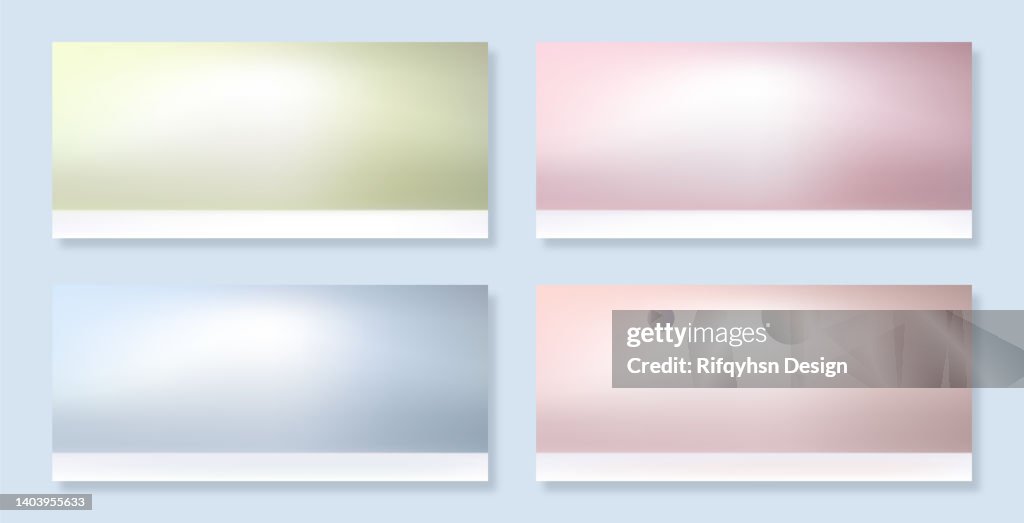 Gradient Backplate Set Of Gradients Studio Backdrop High-Res Vector Graphic - Getty Images