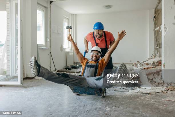 my coworker makes my job more fun - repairman stock pictures, royalty-free photos & images