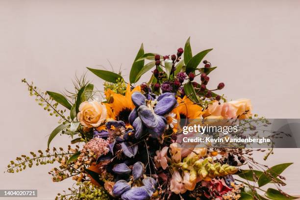 close up of flowers for a ceremony - bouquet foto e immagini stock