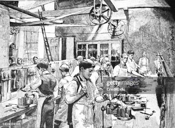 locksmith training workshop - locksmith stock illustrations