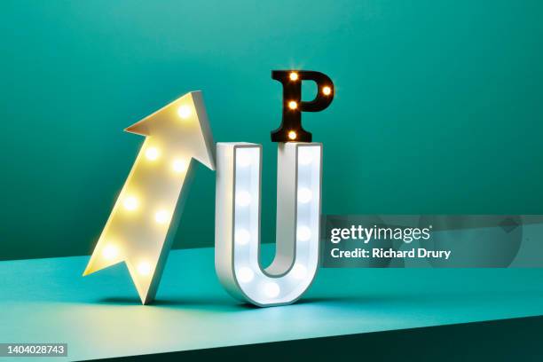 up - arrow sign stock pictures, royalty-free photos & images