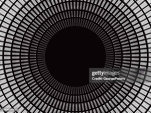 zoom effect abstract background - radial symmetry stock illustrations