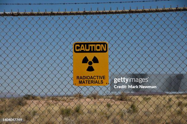 radiation warning sign - radiation symbol stock pictures, royalty-free photos & images