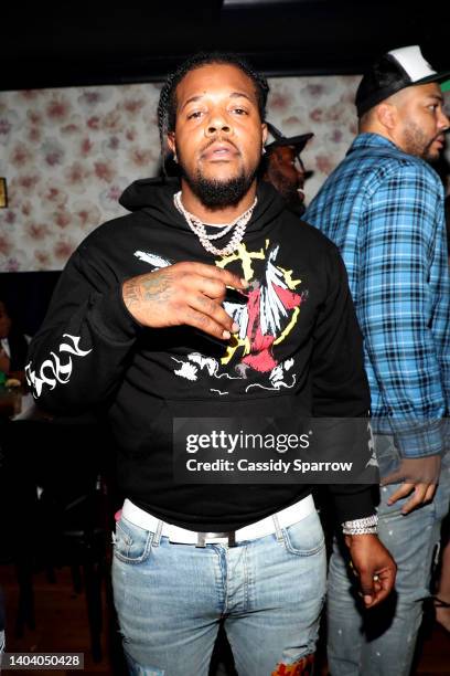 Rowdy Rebel attends French Family Listening Party at Sei Less on June 19, 2022 in New York City.