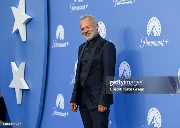 Graham Norton arrives at the Paramount+ UK launch at Outernet London on June 20, 2022 in London, England.