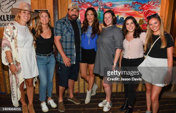 Rodney Atkins and Rose Falcon of Rod + Rose arrive at Winners Bar on June 15, 2022 in Nashville, Tennessee.