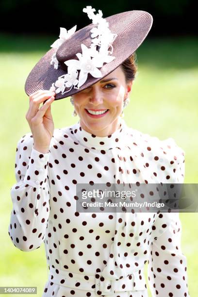 Catherine, Duchess of Cambridge attends day 4 of Royal Ascot at Ascot Racecourse on June 17, 2022 in Ascot, England.