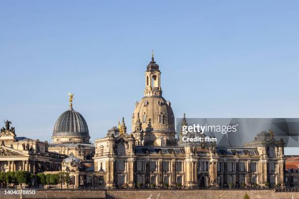 frauenkirche (dresden, saxony/ germany) - dresden frauenkirche cathedral stock pictures, royalty-free photos & images