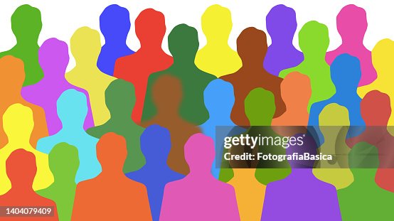 Defocused multi colored man Defocused multi colored man