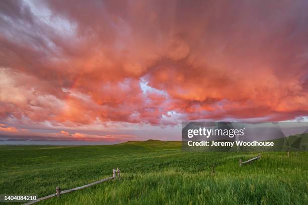 prairie sunset - great plains stock pictures, royalty-free photos & images