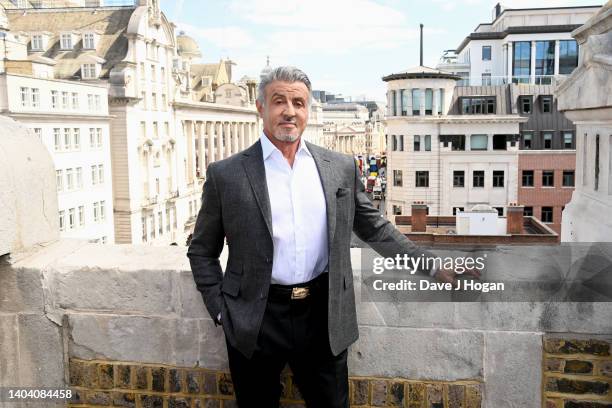 Sylvester Stallone of MTV Ent Studios/101 Studios during a visit to BAFTA headquarters to celebrate the launch of Paramount+ UK at BAFTA on June 20,...