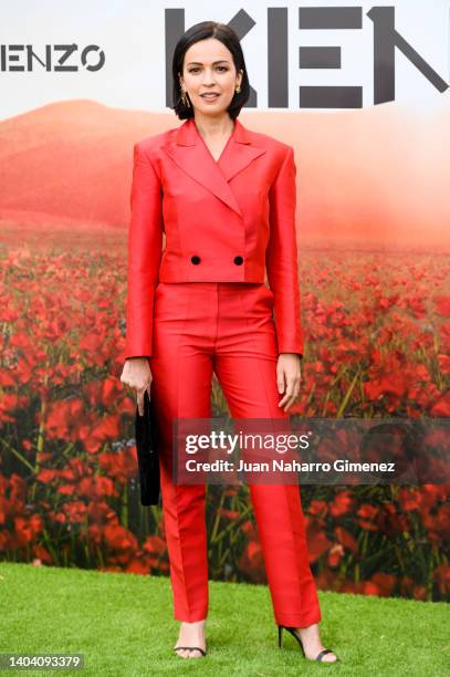 Veronica Sanchez attends the Kenzo party photocall at Museo del Traje on June 20, 2022 in Madrid, Spain.