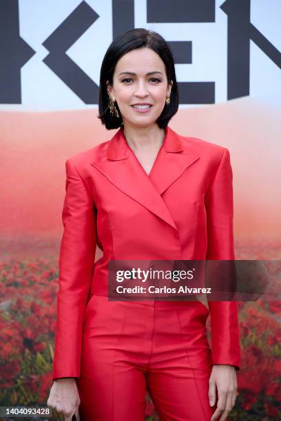 Actress Veronica Sanchez attends the Kenzo party at the Museo del Traje on June 20, 2022 in Madrid, Spain.