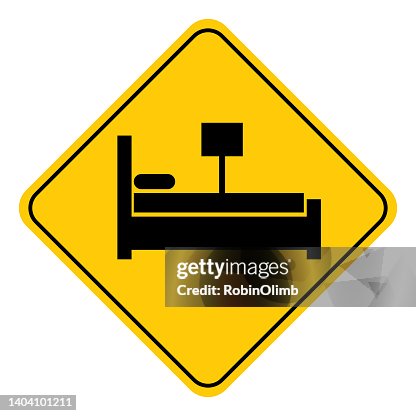 Bedside Sign Bed Road Sign High-Res Vector Graphic - Getty Images