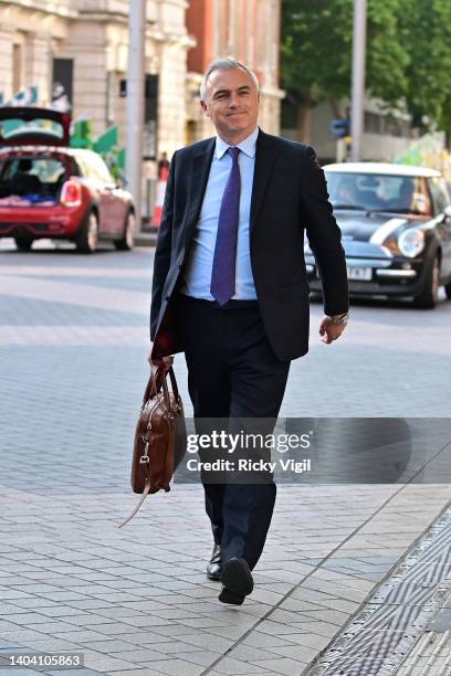 Conservative Party donors arrive for their Summer Party at V&A on June 20, 2022 in London, England.