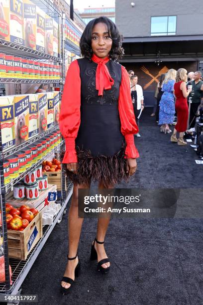 Ayo Edebiri attends the Los Angeles Premiere of FX's "The Bear" at Goya Studios on June 20, 2022 in Los Angeles, California.