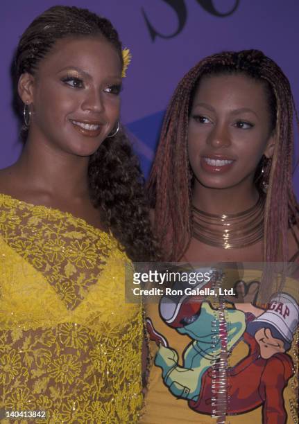 Beyonce and Solange attend Third Annual Teen Choice Awards on August 12, 2001 at the Universal Ampitheater in Universal City, California.