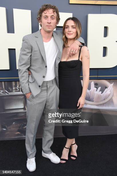 Jeremy Allen White and Addison Timlin attend FX's "The Bear" Los Angeles Premiere at Goya Studios on June 20, 2022 in Los Angeles, California.