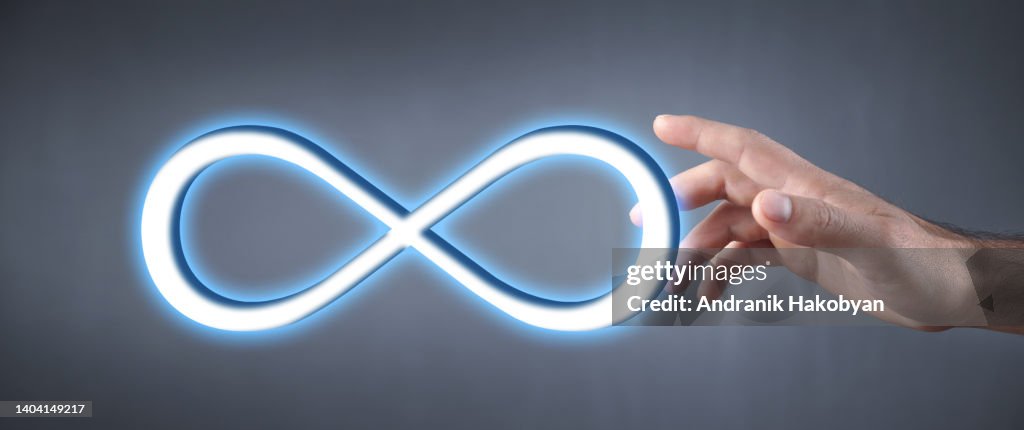 Humman Infinity Sign Human Hand Showing A Infinity Symbol High-Res Stock Photo - Getty Images