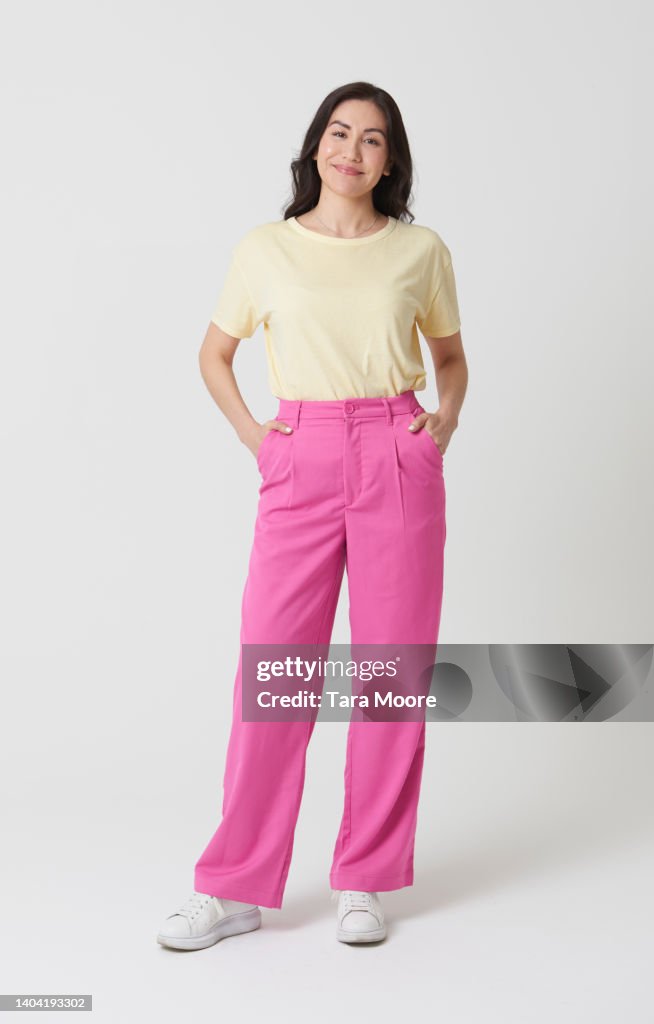 Woman looking to camera