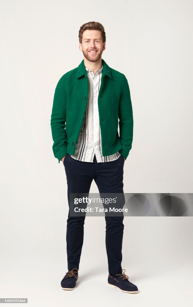 Smiling man standing