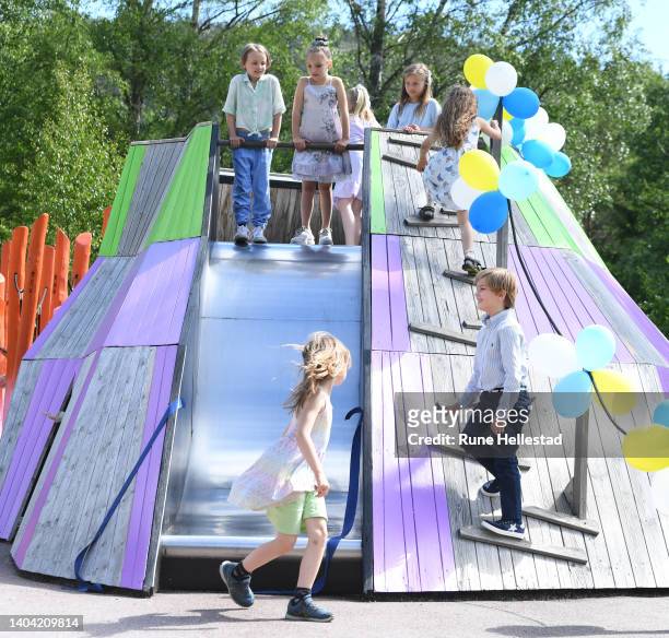 Prince Nicolas of Sweden inaugurates Discovery Park on June 21, 2022 in Skuleberget, Sweden.