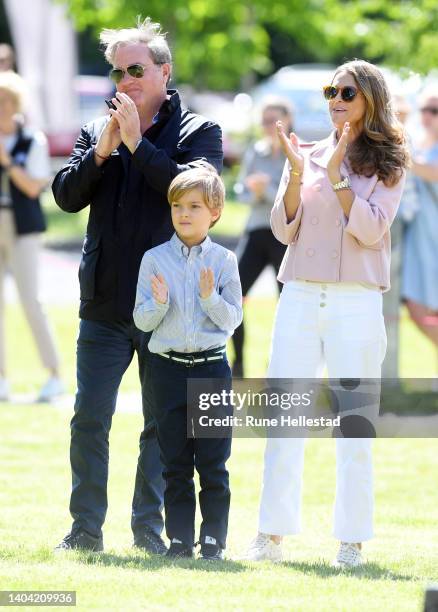 Prince Nicolas of Sweden, Princess Madeleine of Sweden and Chris O'Neill attend Prince Nicolas of Sweden's inauguration of Discovery Park on June 21,...