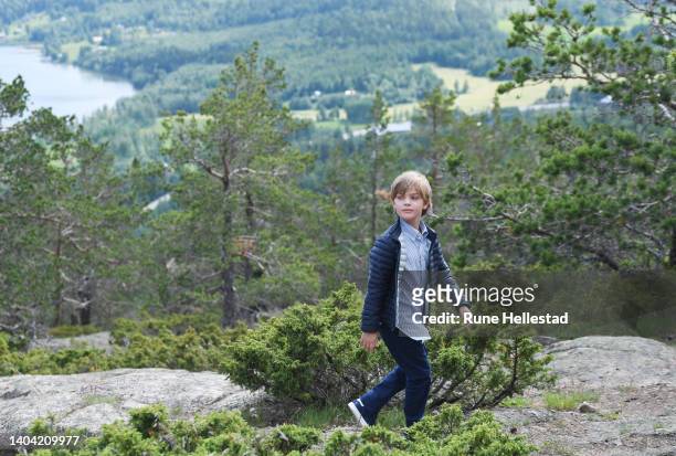 Prince Nicolas of Sweden visits Skuleberget on June 21, 2022 in Skuleberget, Sweden.