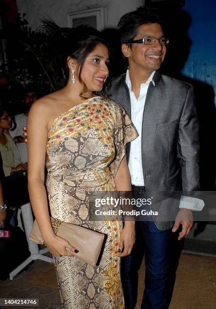 Radhika Mukherjee and Shaan attend Sanjay Leela Bhansali's 50th birthday bash on February 19, 2019 in Mumbai, India