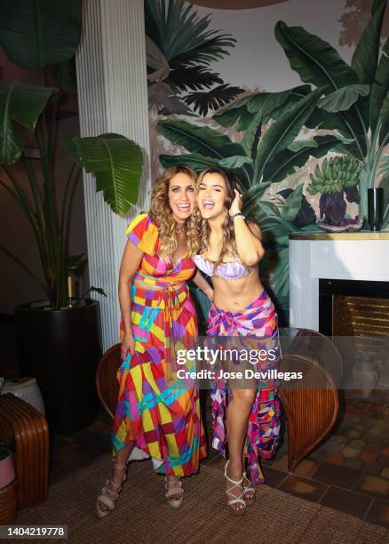 Lili Estefan and Clarissa Molina on June 21, 2022 in Miami Beach, Florida.