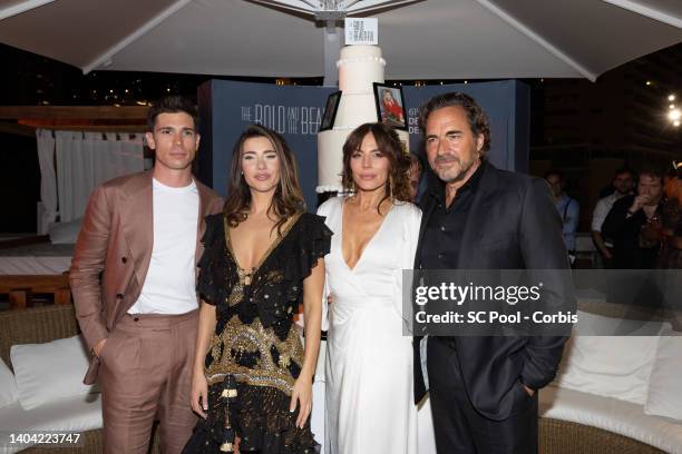 Tanner Novlan, Jacqueline MacInnes Wood, Krista Allen and Thorsten Kaye attend The 35th ANniversairy Of "The Bold And The Beautiful" as part of the...