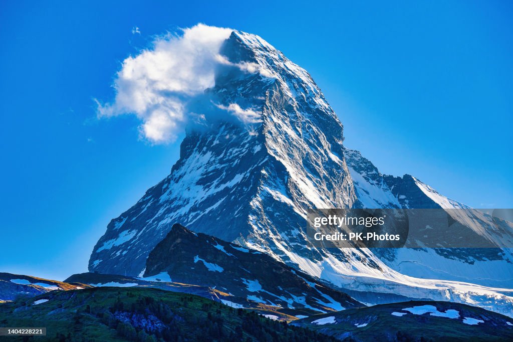 Matterhorn in Zermatt, Valais Canton, Switzerland