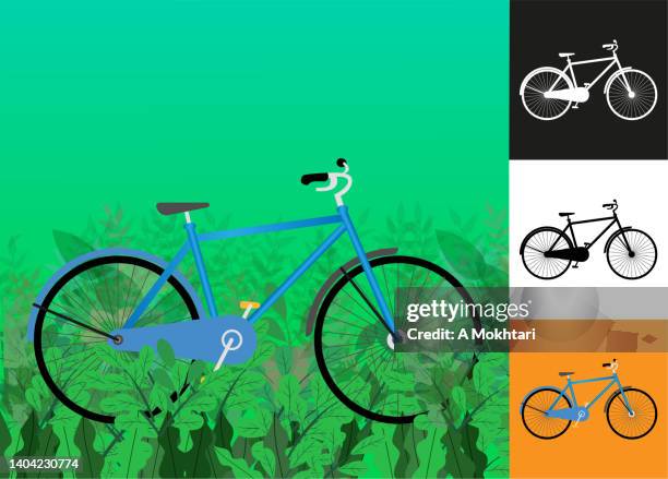 icône de vélo - icône stock illustrations