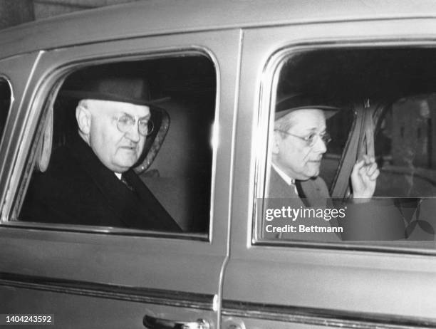 Until a year ago the nation's highest ranking former Senior Judge of U.S. Circuit court of appeals, is shown as he left for the Lewisburg, PA prison...