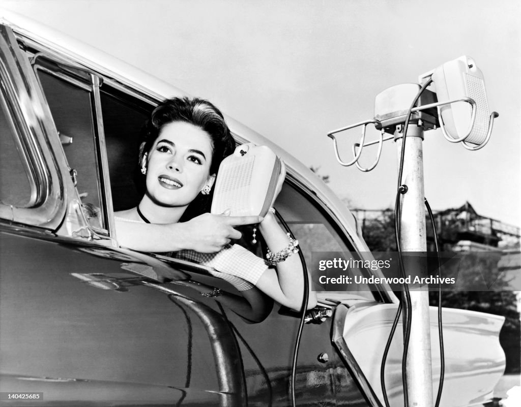 Natalie Wood At A Drive-In